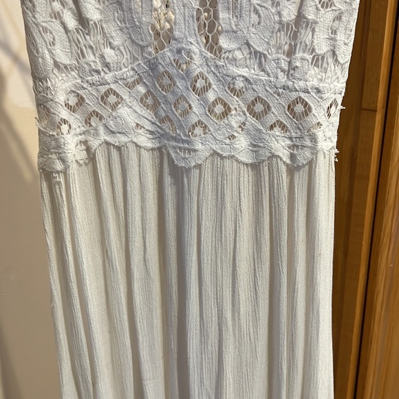 THE classic Free people white mini dress sz small - Picture 3 of 4